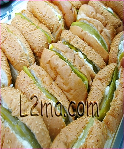 سندويش الدجاج بالمايونيز